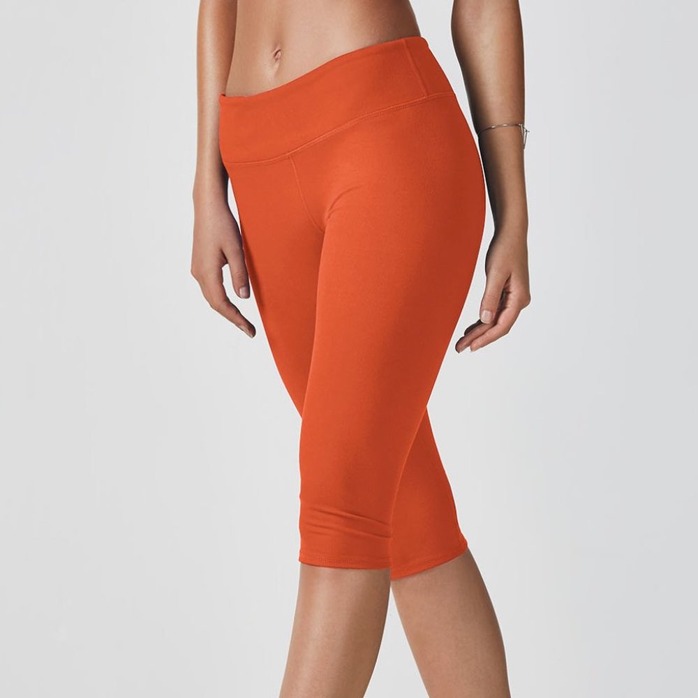 Fabletics Salar Solid PowerHold Crop Poppy XS